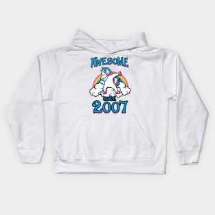 Awesome since 2007 Kids Hoodie